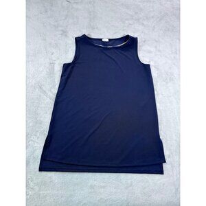 Chico's Tank Top women's 4/6 Navy Blue blouse